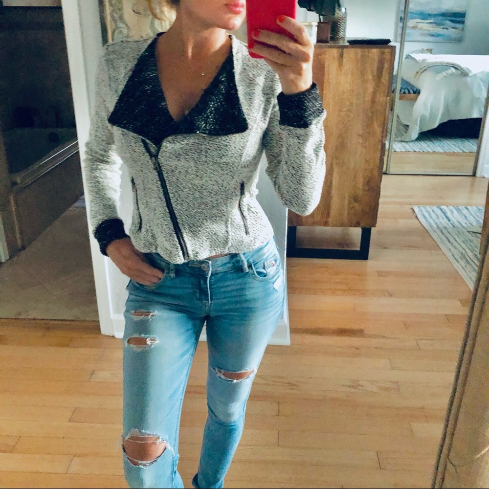 BNCI by Blanc Noir zip up jacket - so trendy!